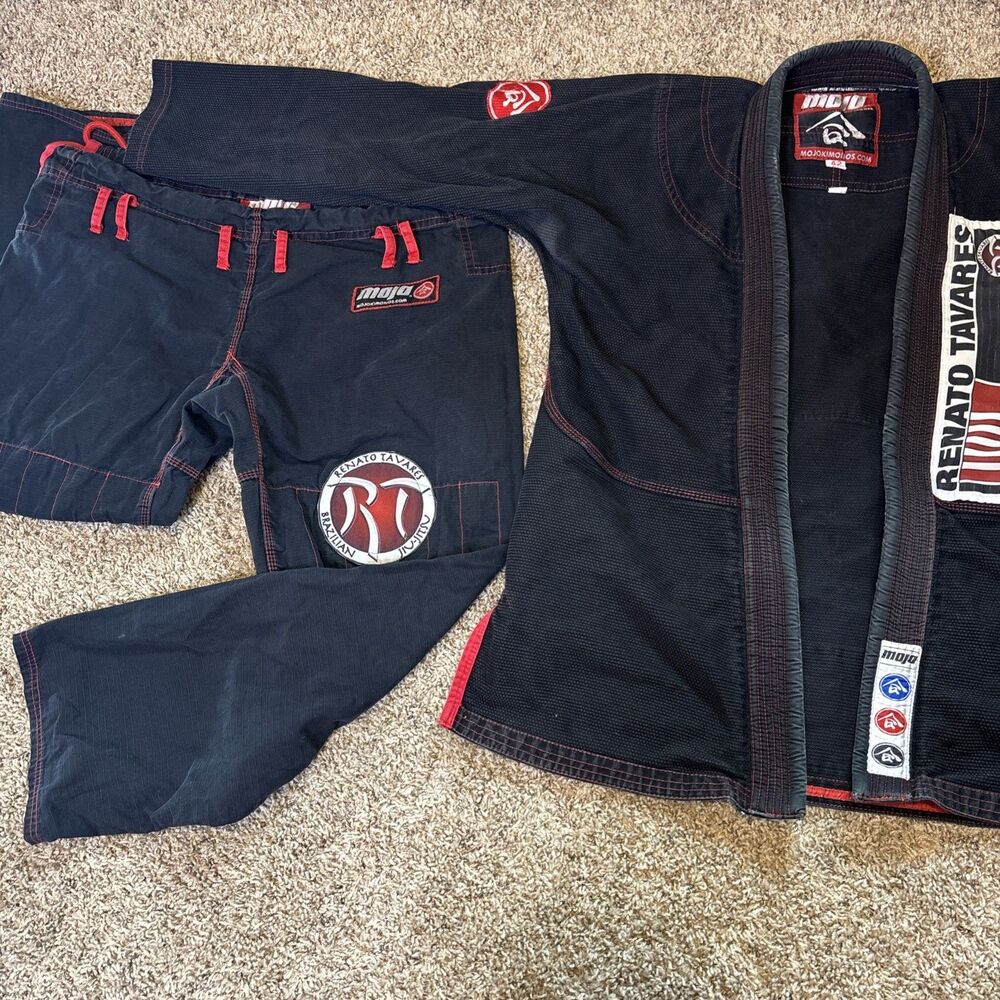 American Elite Renato Tavares BJJ Gi A2 Black MMA Jiu Jitsu Kimono Set